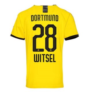 Thailande Maillot Borussia Dortmund NO.28 Witsel 1ª 2019-20 Jaune