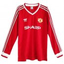 Maillot Manchester United 1ª ML Retro 1986 Rouge