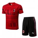 Maillot Entrainement AC Milan Ensemble Complet 2022-23 Rouge