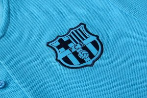 Polo Conjunto Complet Barcelone 2019-20 Bleu Clair