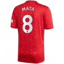 Maillot Manchester United NO.8 Mata 1ª 2020-21 Rouge