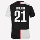Maillot Juventus NO.21 Higuain 1ª 2019-20 Blanc Noir