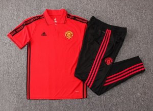 Polo Conjunto Complet Manchester United 2019-20 Rouge Noir