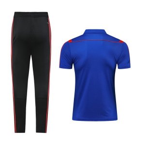Polo Conjunto Complet Manchester United 2019-20 Bleu Rouge