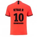 Maillot Paris Saint Germain NO.10 Neymar JR 2ª 2019-20 Orange
