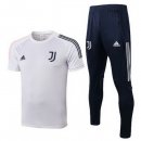 Entrainement Juventus Ensemble Complet 2020-21 Blanc Bleu