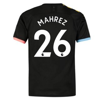 Maillot Manchester City NO.26 Mahrez 2ª 2019-20 Noir