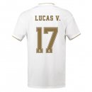 Maillot Real Madrid NO.17 Lucas V. 1ª 2019-20 Blanc