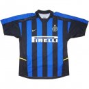 Thailande Maillot Inter Milan 1ª Retro 2002 2003 Bleu