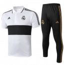 Polo Real Madrid Conjunto Complet 2019-20 Blanc Noir