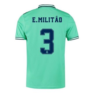 Maillot Real Madrid NO.3 E.Militão 3ª 2019-20 Vert