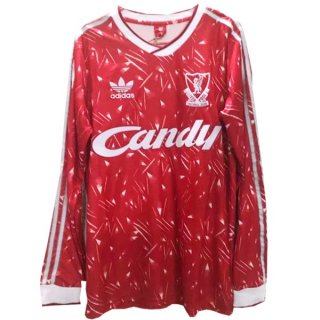 Maillot Liverpool 1ª ML Retro 1989 1991 Rouge