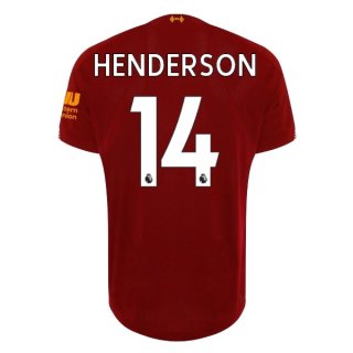 Maillot Liverpool NO.14 Henderson 1ª 2019-20 Rouge