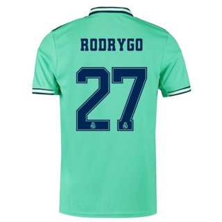 Maillot Real Madrid NO.27 Rodrygo 3ª 2019-20 Vert