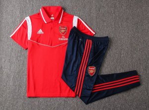 Polo Arsenal Conjunto Complet 2019-20 Rouge Blanc