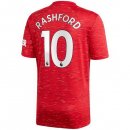 Maillot Manchester United NO.10 Rashford 1ª 2020-21 Rouge