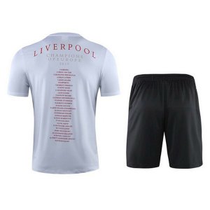 Entrainement Liverpool Conjunto Complet 2019-20 Blanc Noir Rouge