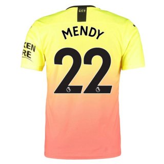 Maillot Manchester City NO.22 Mendy 3ª 2019-20 Orange