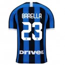 Maillot Inter Milan NO.23 Barella 1ª 2019-20 Bleu