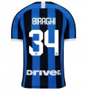 Maillot Inter Milan NO.34 Biraghi 1ª 2019-20 Bleu