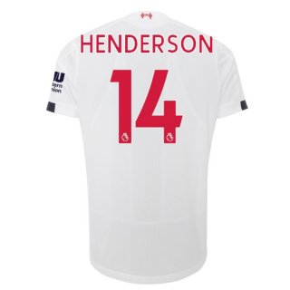 Maillot Liverpool NO.14 Henderson 2ª 2019-20 Blanc
