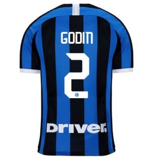 Maillot Inter Milan NO.2 Godin 1ª 2019-20 Bleu