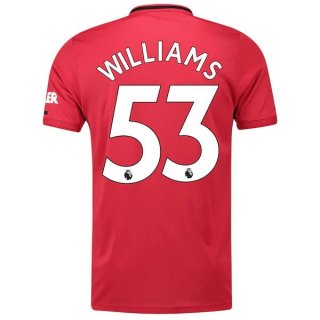 Maillot Manchester United NO.53 Williams 1ª 2019-20 Rouge