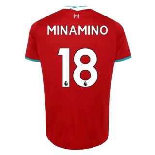 Maillot Liverpool NO.18 Minamino 1ª 2020-21 Rouge