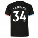 Maillot Manchester City NO.34 Sandler 2ª 2019-20 Noir