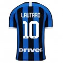 Maillot Inter Milan NO.10 Lautaro 1ª 2019-20 Bleu