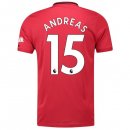 Maillot Manchester United NO.15 Andreas 1ª 2019-20 Rouge