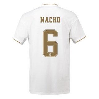 Maillot Real Madrid NO.6 Nacho 1ª 2019-20 Blanc