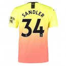Maillot Manchester City NO.34 Sandler 3ª 2019-20 Orange