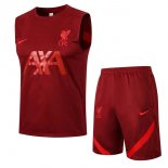 Maillot Liverpool Sans Manches Ensemble Complet 2022 Rouge