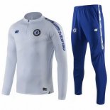 Survetement Enfant Chelsea 2019-20 Bleu Gris