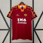 Thailande Maillot AS Roma 1ª Retro 1998 1999 Thailande Maillot AS Roma 1ª Retro 1998 1999