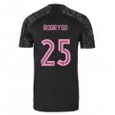 Maillot Real Madrid 3ª NO.25 Rodrygo 2020-21 Noir
