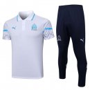 Polo Marseille Ensemble Complet 2023-24 Blanc Noir