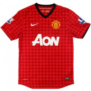 Thailande Maillot Manchester United 1ª Retro 2012 2013 Rouge