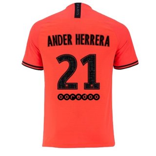 Maillot Paris Saint Germain NO.21 Ander Herrera 2ª 2019-20 Orange