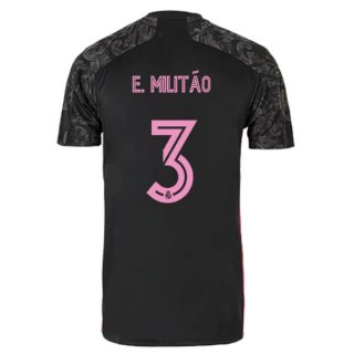 Maillot Real Madrid 3ª NO.3 E. Militão 2020-21 Noir Maillot Real Madrid 3ª NO.3 E. Militão 2020-21 Noir