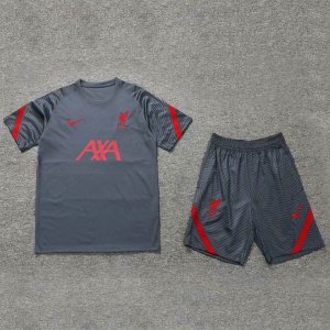 Entrainement Liverpool Ensemble Complet 2020-21 Gris Rouge