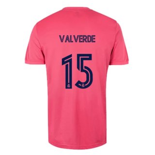 Maillot Real Madrid 2ª NO.15 Valverde 2020-21 Rose