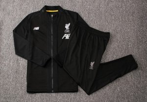 Survetement Enfant Liverpool 2019-20 Noir Blanc Jaune