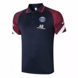 Polo Paris Saint Germain 2020-21 Bleu Marine Rouge