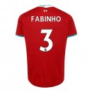 Maillot Liverpool NO.3 Fabinho 1ª 2020-21 Rouge