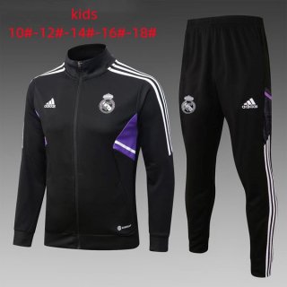 Enfant Survetement Real Madrid 2023 Noir Enfant Survetement Real Madrid 2023 Noir