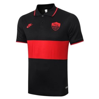 Polo AS Roma 2019-20 Noir Rouge