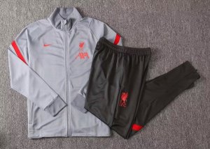 Survetement Liverpool 2020-21 Gris Noir