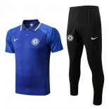 Polo Chelsea Ensemble Complet 2022-23 Bleu